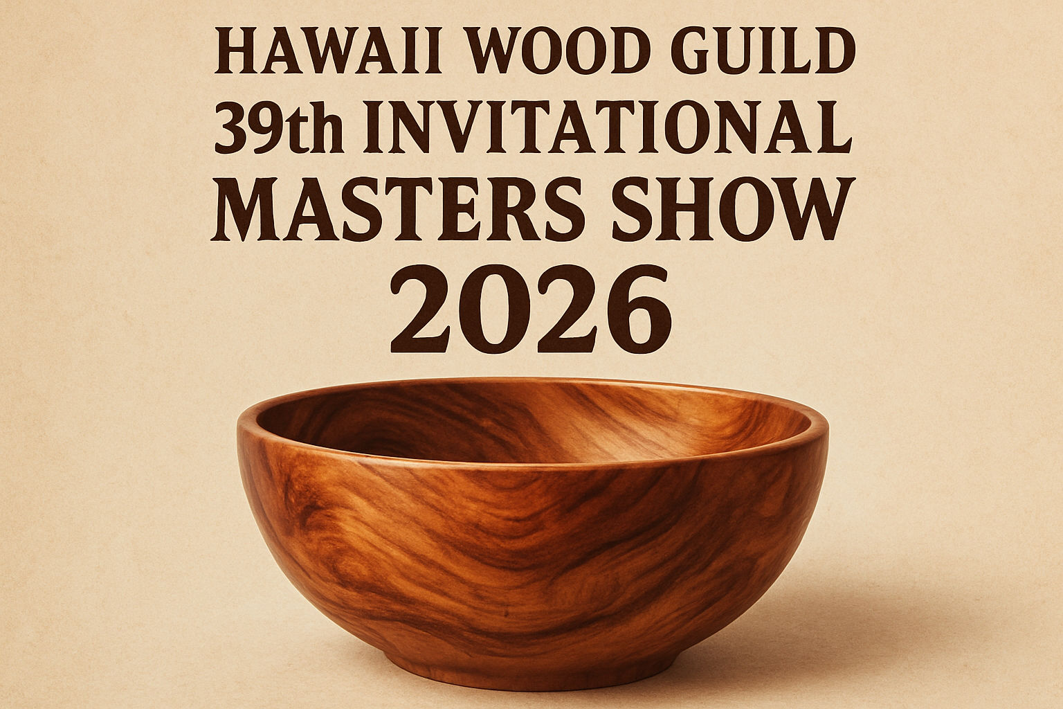 Hawaii Wood Guild 39th Invitational Masters Show 2026 January 2026